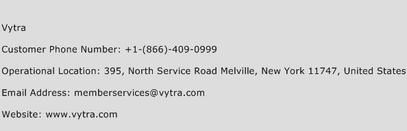Vytra Phone Number Customer Service