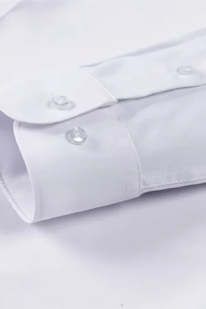 Men s Classic Button-Down Shirt with Long Sleeves Solid Color Casual Business Top for Spring Streetwear and Beach Vacation